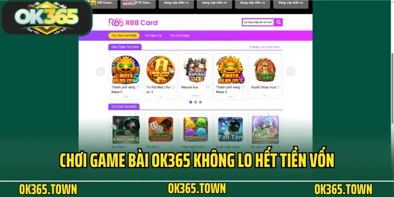 GAME BÀI 3 Chơi game bài Ok365 không lo hết tiền vốn